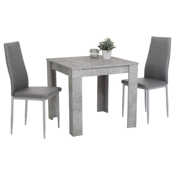 POCO Tischgruppe duo grau Beton Optik B/H/T: ca. 80x75x80 cm