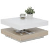 Hela Couchtisch ANDY weiß Eiche Sonoma Holzwerkstoff Holzwerkstoff B/H/T: ca. 67x35x67 cm
