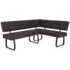 Hela Eckbank LUISE LEB anthrazit Vintage Optik anthrazit B/H/T: ca. 202x92x152 cm