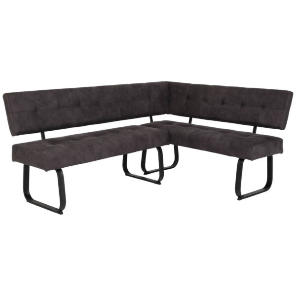 Hela Eckbank LUISE LEB anthrazit Vintage Optik anthrazit B/H/T: ca. 202x92x152 cm