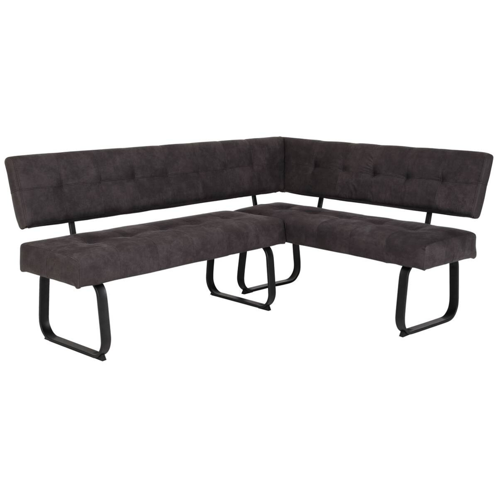 Hela Eckbank LUISE LEB anthrazit Vintage Optik anthrazit B/H/T: ca. 202x92x152 cm