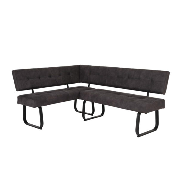 POCO Eckbank Luise anthrazit Vintage B/H/T/L: ca. 152x92x65x202 cm