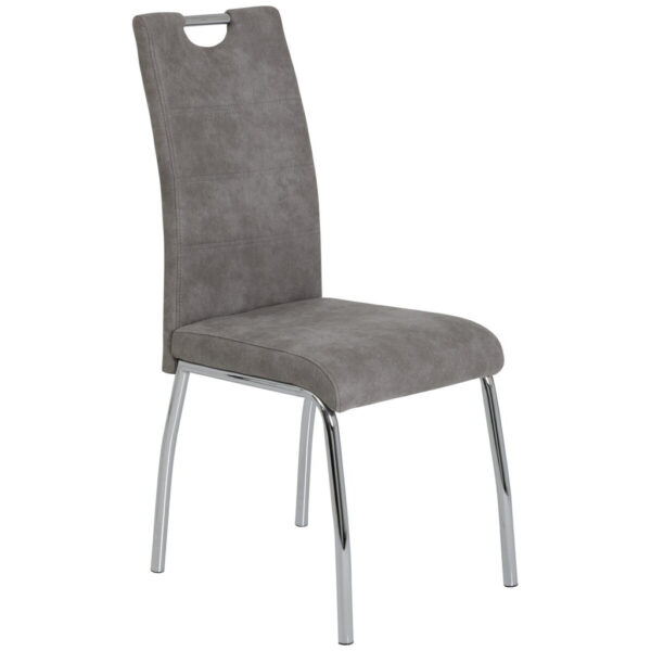 Hela Stuhl Susi 4er Set grau Vintage Microfaser B/H/T: ca. 44x98x61 cm Hela Stuhl Susi 4er Set grau Vintage Microfaser B/H/T: ca. 44x98x61 cm