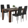 POCO Tischgruppe Helene Old Wood Nachbildung schwarz B/H/T: ca. 140x76x80 cm
