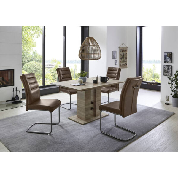 Hela Essgruppe Paula III schlamm Microfaser B/H/T: ca. 220x76x90 cm Hela Essgruppe Paula III schlamm Microfaser B/H/T: ca. 220x76x90 cm