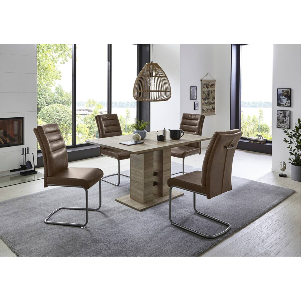 Hela Essgruppe Paula III schlamm Microfaser B/H/T: ca. 220x76x90 cm