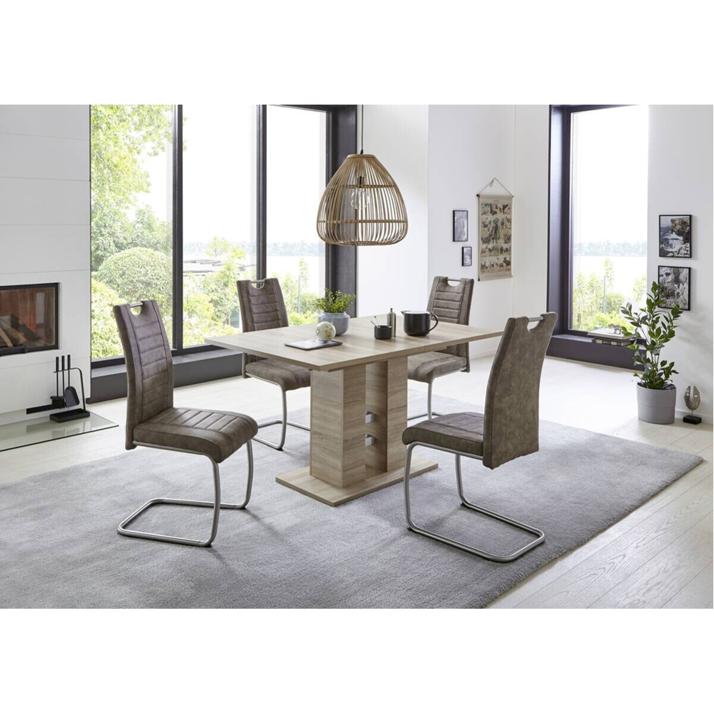 Hela Essgruppe Ulla Eiche schlamm Holzwerkstoff B/H/T: ca. 220x76x90 cm