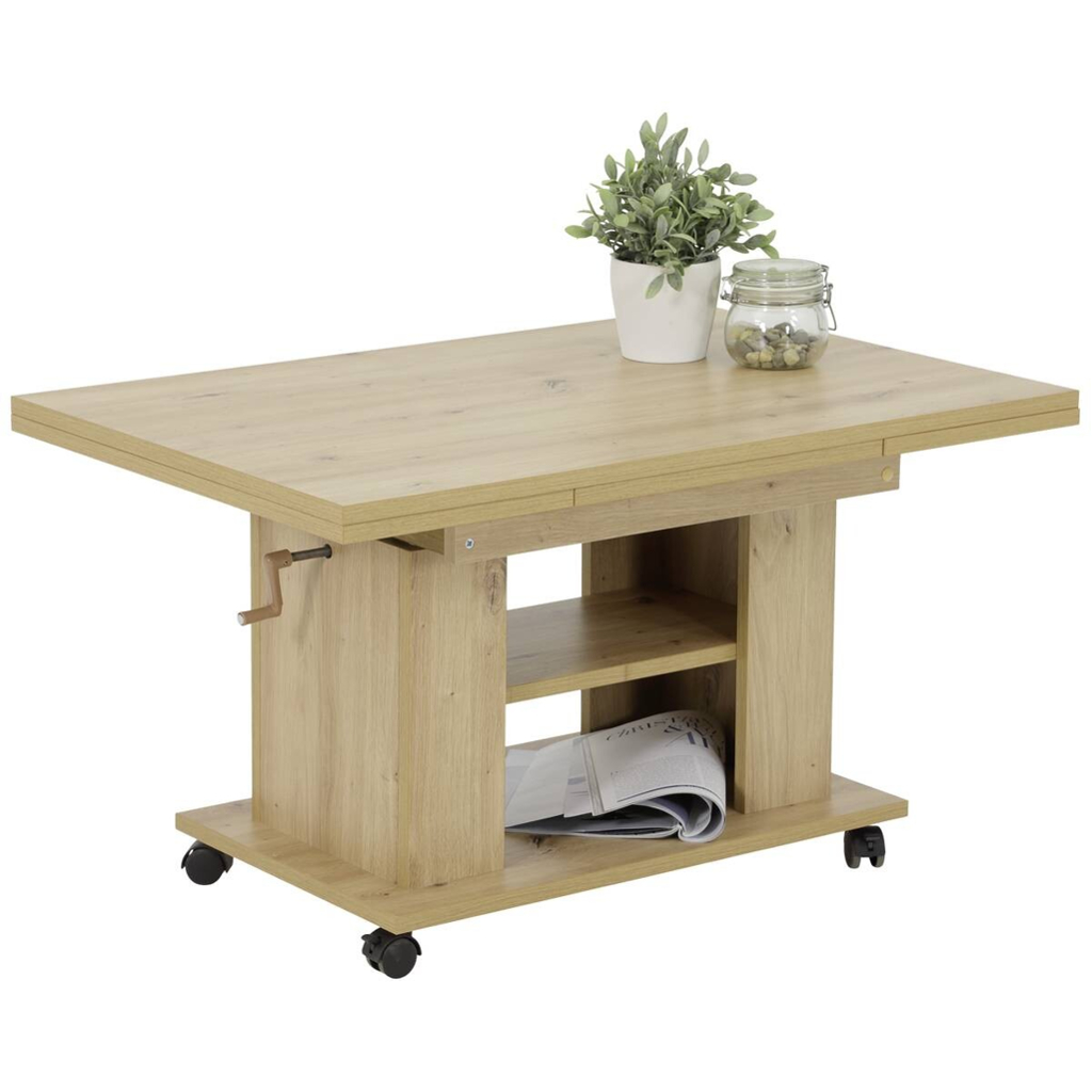 Hela Couchtisch JAKOB Eiche Artisan Holzwerkstoff B/H/T: ca. 90x51x60 cm