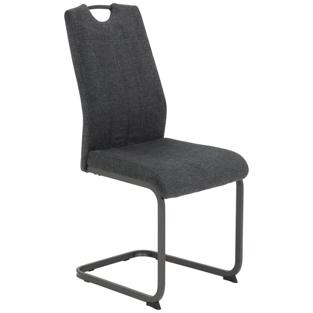 POCO Schwingstuhl Britta anthrazit Vintage grau Webstoff B/H/T: ca. 44x100x59 cm