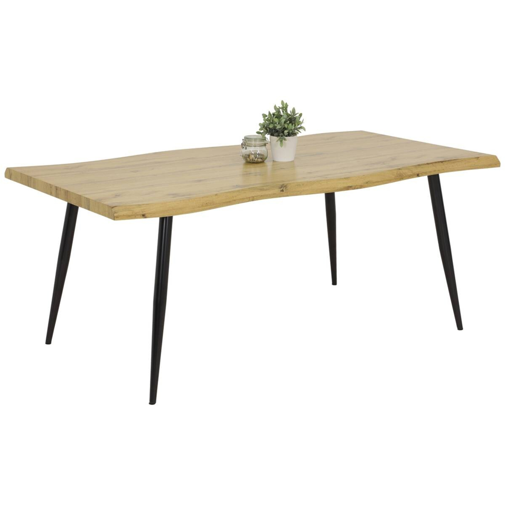 Hela Esstisch GABI I T Eiche Wildeiche Nachbildung B/H/T: ca. 180x76x100 cm