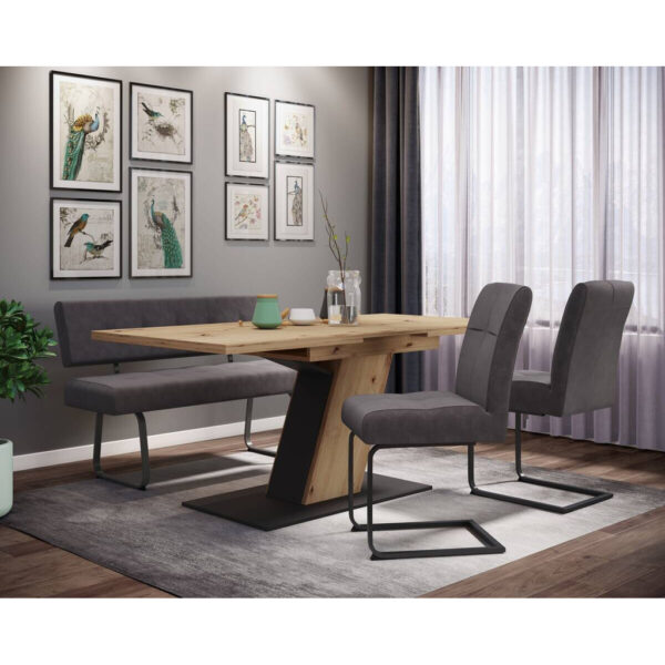 Hela Essgruppe Luise Eiche anthrazit Holzwerkstoff B/H/T: ca. 180x76x90 cm Hela Essgruppe Luise Eiche anthrazit Holzwerkstoff B/H/T: ca. 180x76x90 cm