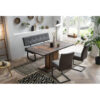 Hela Essgruppe Luise I anthrazit Microfaser B/H/T: ca. 160x76x80 cm