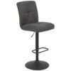 POCO Barhocker Leni anthrazit Vintage Microfaser B/H/T: ca. 44x102x57 cm