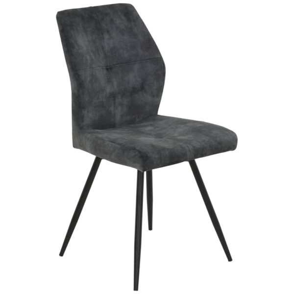POCO Stuhl Ally anthrazit Microfaser B/H/T: ca. 46x89x60 cm