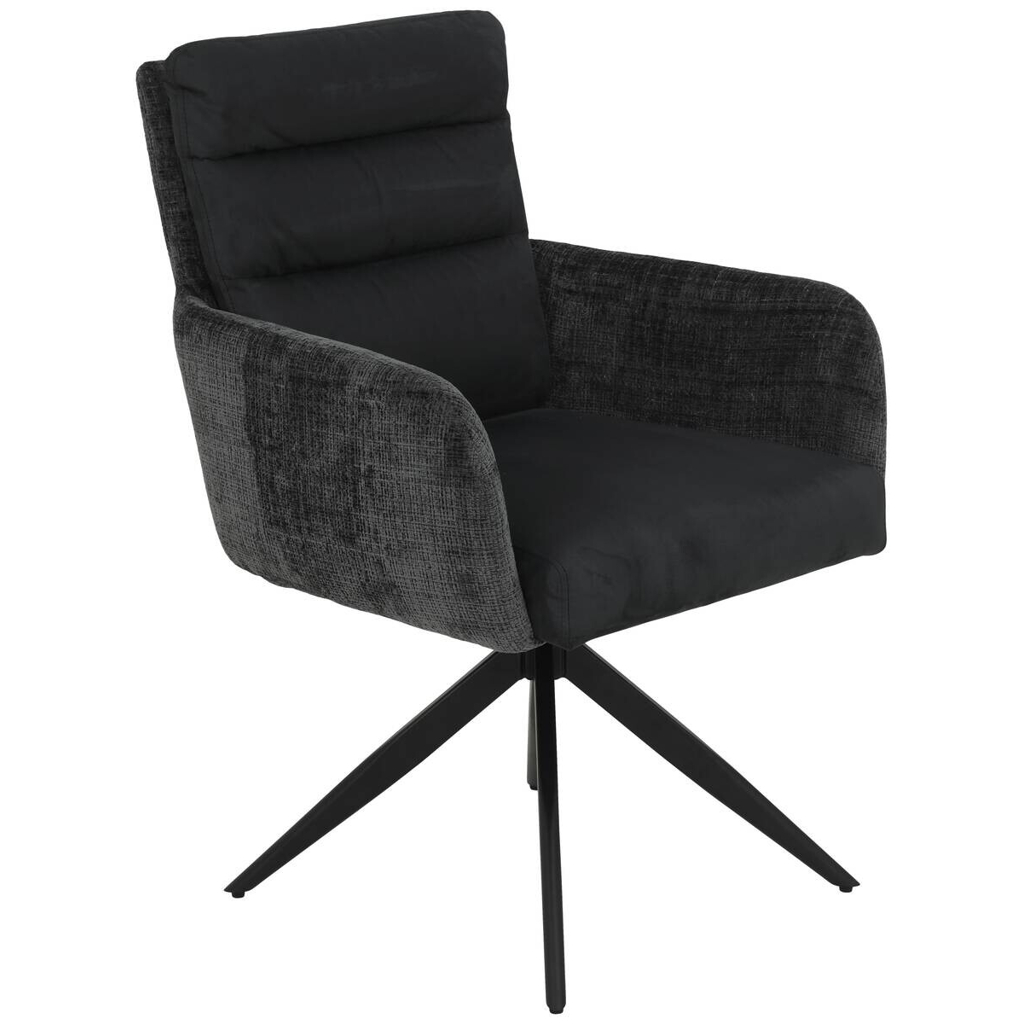Hela Armlehnstuhl Leandra, 2er-Set anthrazit Microfaser Webstoff B/H/T: ca. 63x92x69 cm