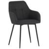 Hela Armlehnstuhl Maria, 2er-Set anthrazit Microfaser Webstoff B/H/T: ca. 55x84x61 cm