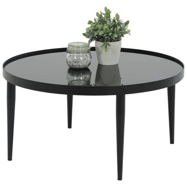 Hela Couchtisch Ronda schwarz H/D: ca. 40x80 cm Hela Couchtisch Ronda schwarz H/D: ca. 40x80 cm