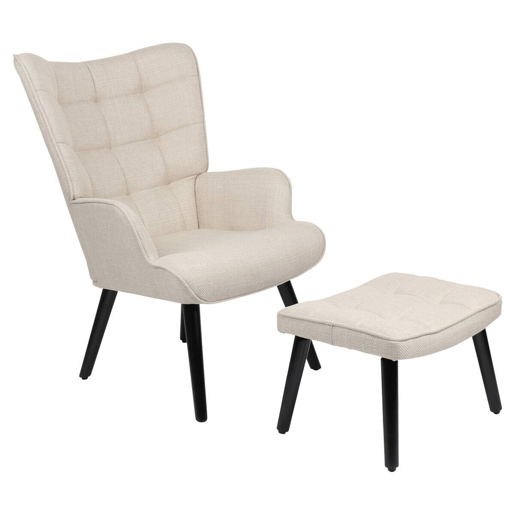 Hela Sessel Paros beige Webstoff B/H/T: ca. 68x97x75 cm