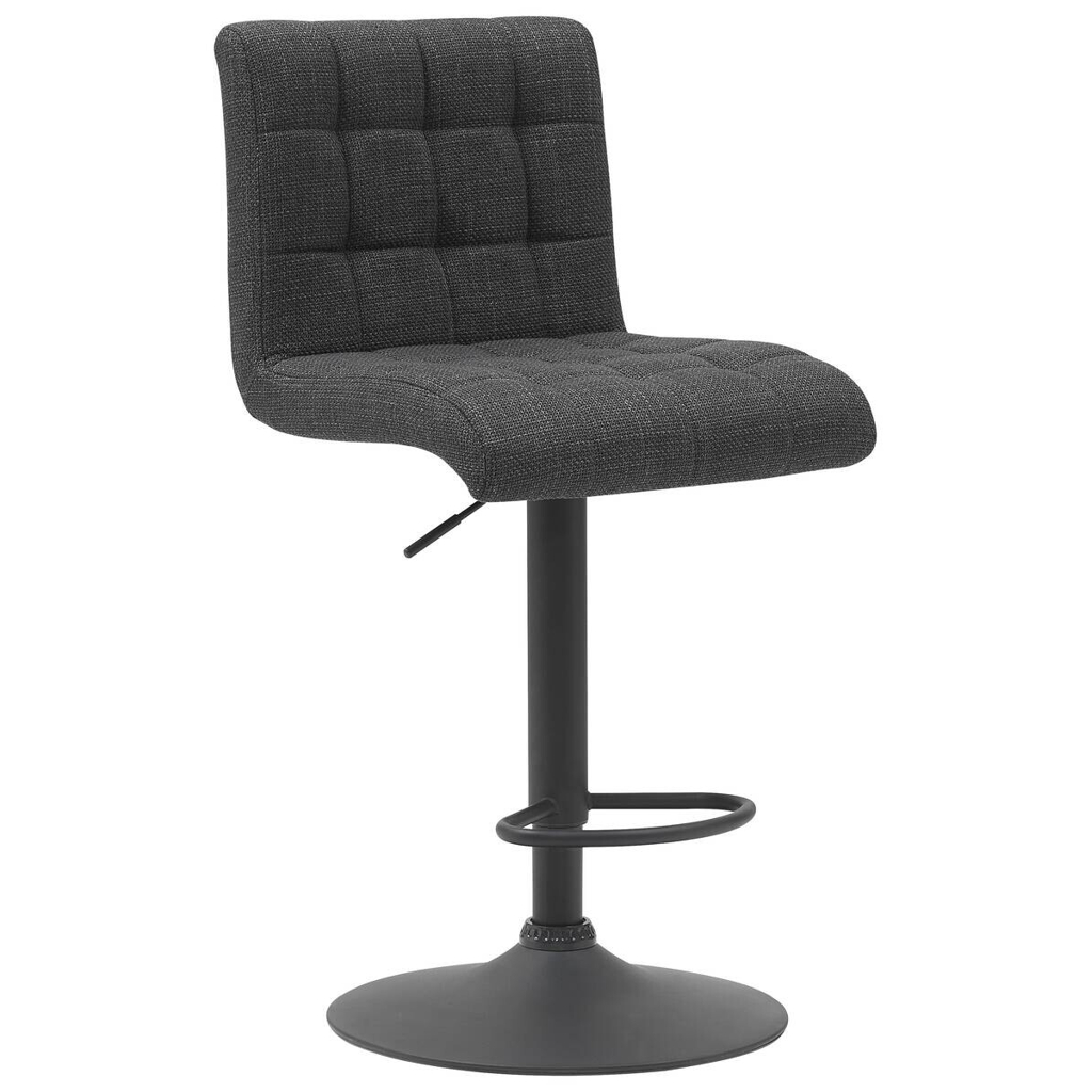 POCO Barhocker Erika anthrazit Microfaser Webstoff B/H/T: ca. 47x93x57 cm