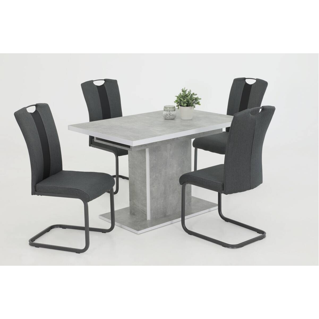 Hela Essgruppe Donau I Beton Holzwerkstoff B/H/T: ca. 160x76x80 cm