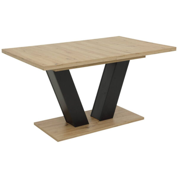 POCO Esstisch Hamm schwarz Artisan Oak Nachbildung schwarz B/H/T: ca. 140x76x90 cm