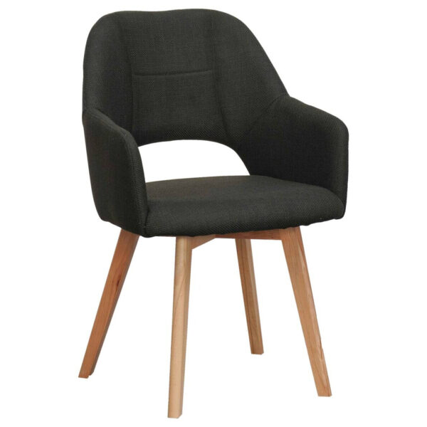 POCO Armlehnstuhl Stade anthrazit Webstoff Microfaser B/H/T: ca. 57x87x62 cm