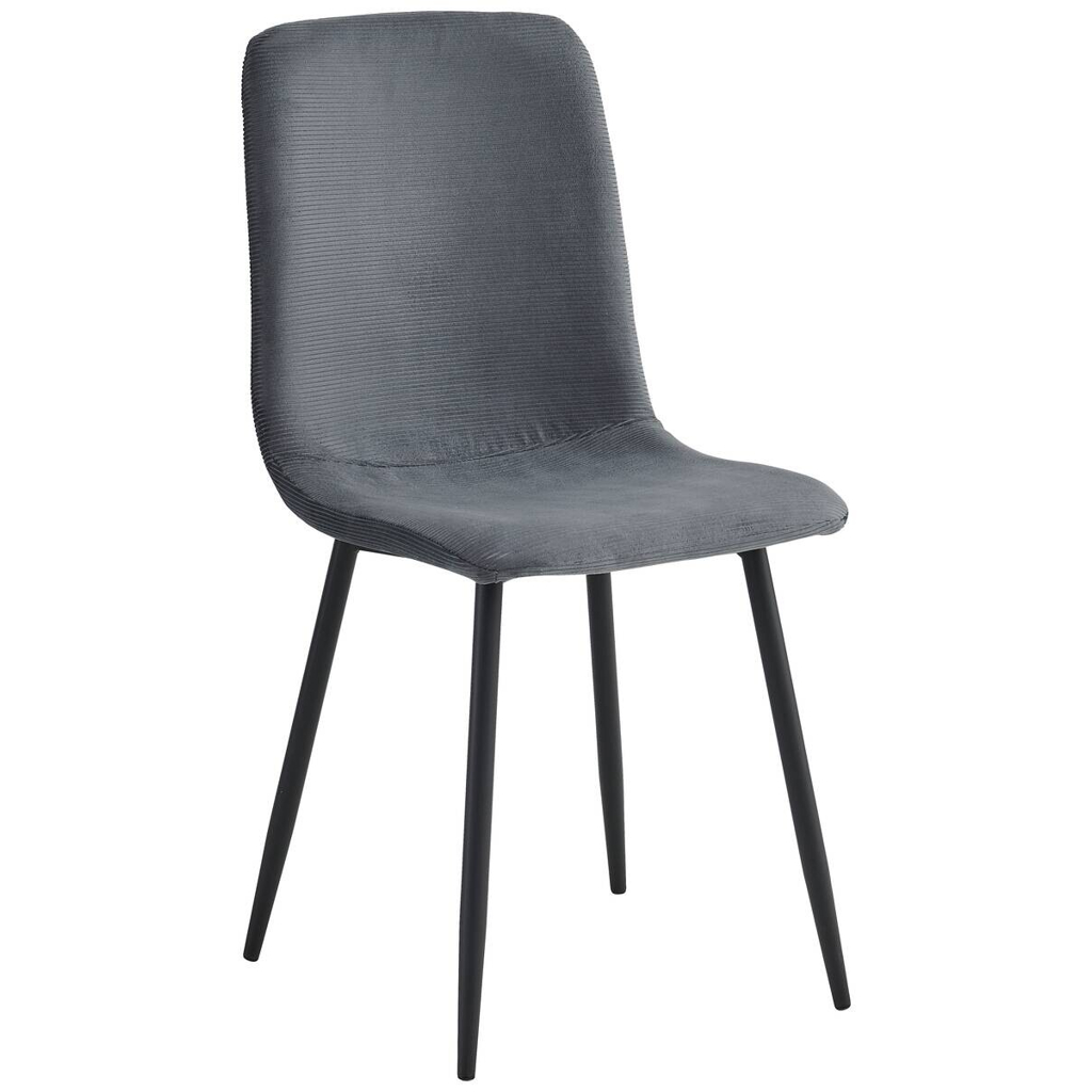 Hela Stuhl Leipzig, 4er-Set anthrazit Microfaser B/H/T: ca. 44x92x54 cm