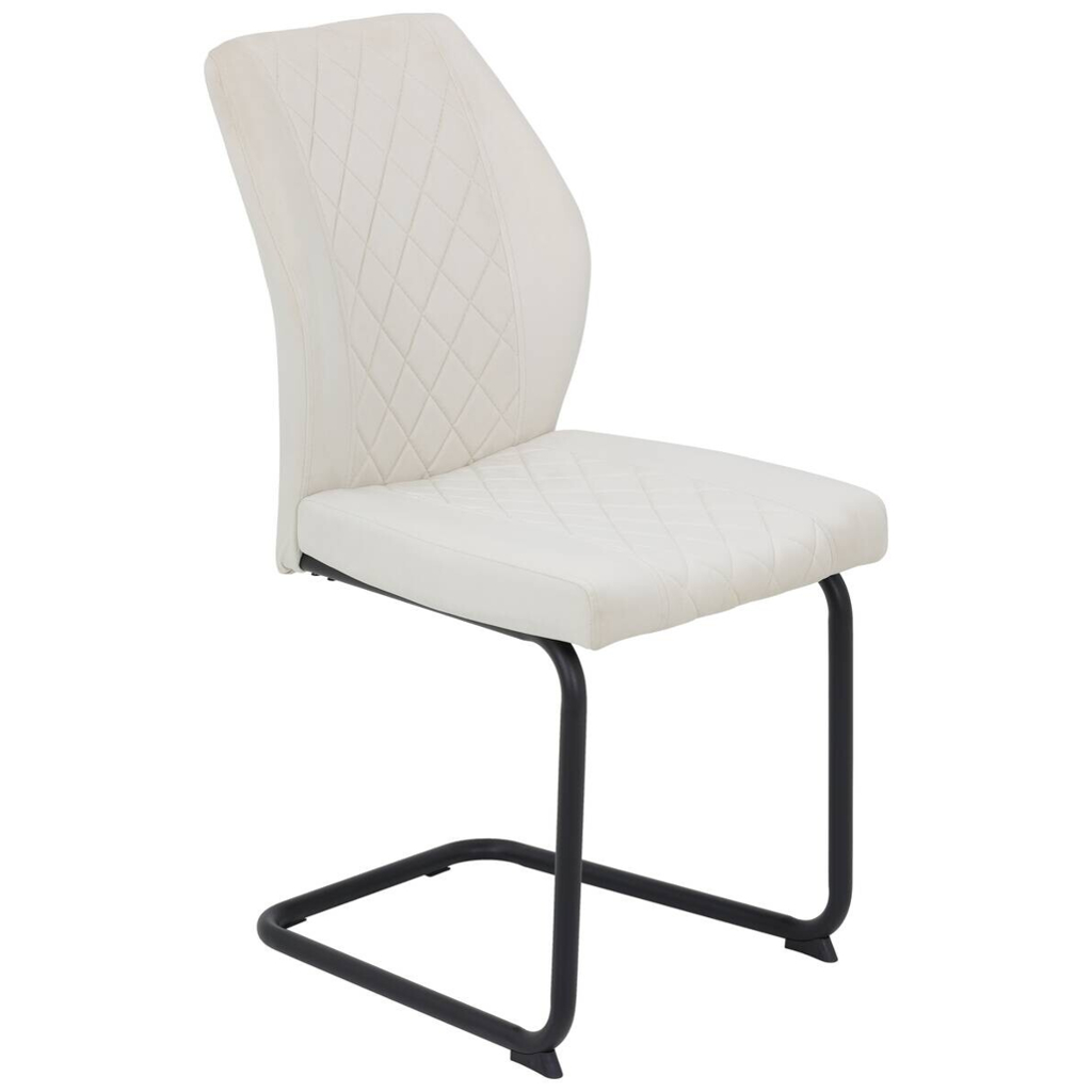 Hela Schwingstuhl Oslo, 4er-Set beige Microfaser B/H/T: ca. 45x92x60 cm
