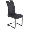 Hela Schwingstuhl Riga, 4er-Set anthrazit Webstoff B/H/T: ca. 44x100x60 cm