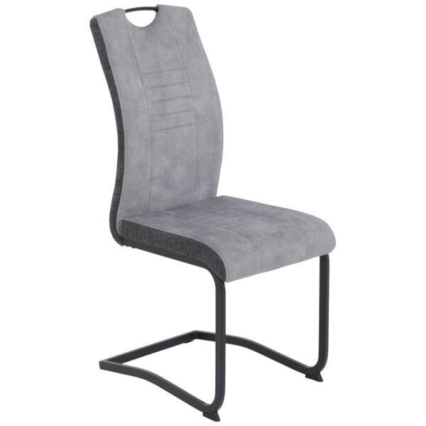 Hela Schwingstuhl Riga, 4er-Set hellgrau Webstoff B/H/T: ca. 44x100x60 cm Hela Schwingstuhl Riga, 4er-Set hellgrau Webstoff B/H/T: ca. 44x100x60 cm