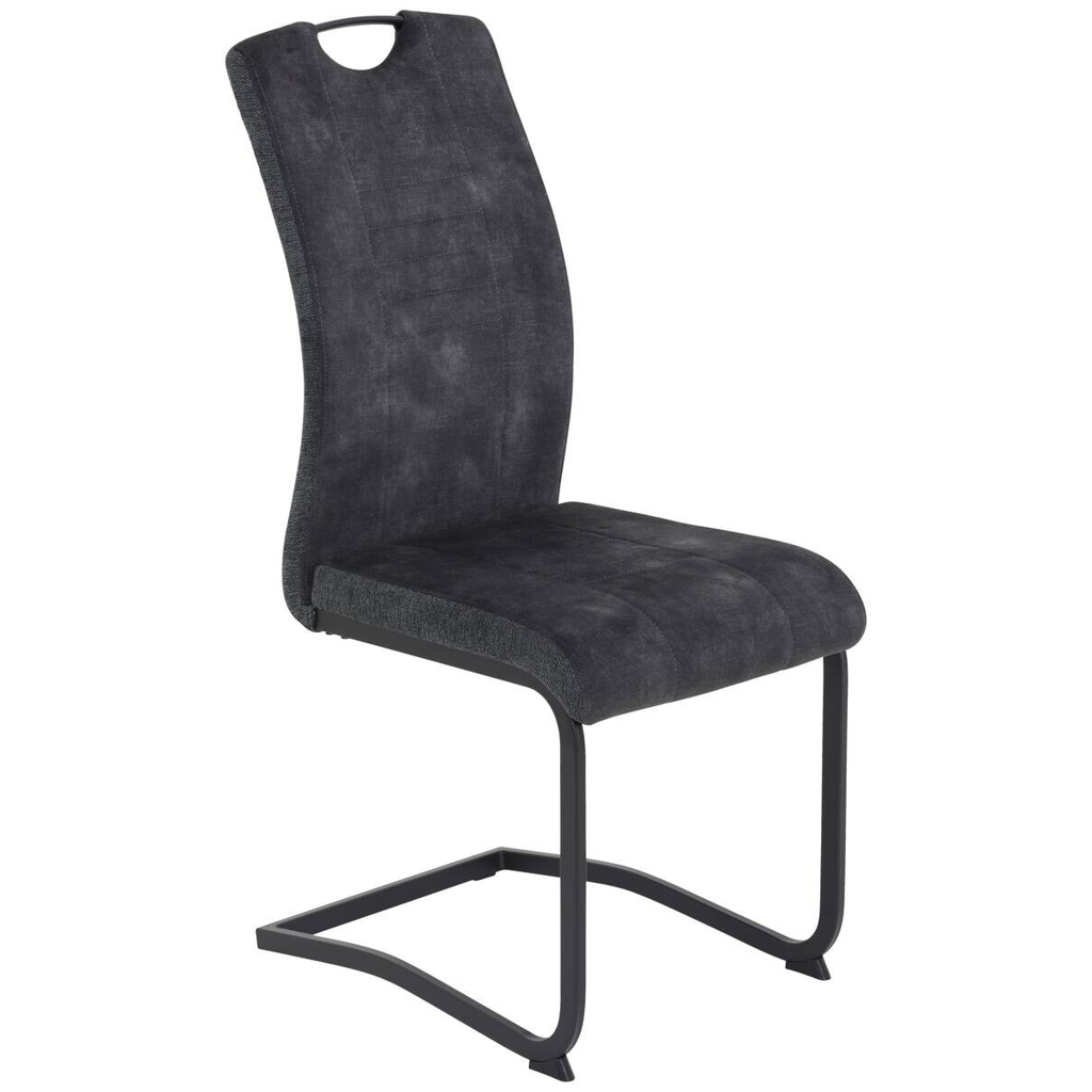 Hela Schwingstuhl Riga, 2er-Set anthrazit Webstoff B/H/T: ca. 44x100x60 cm