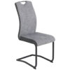Hela Schwingstuhl Riga, 2er-Set hellgrau Webstoff B/H/T: ca. 44x100x60 cm
