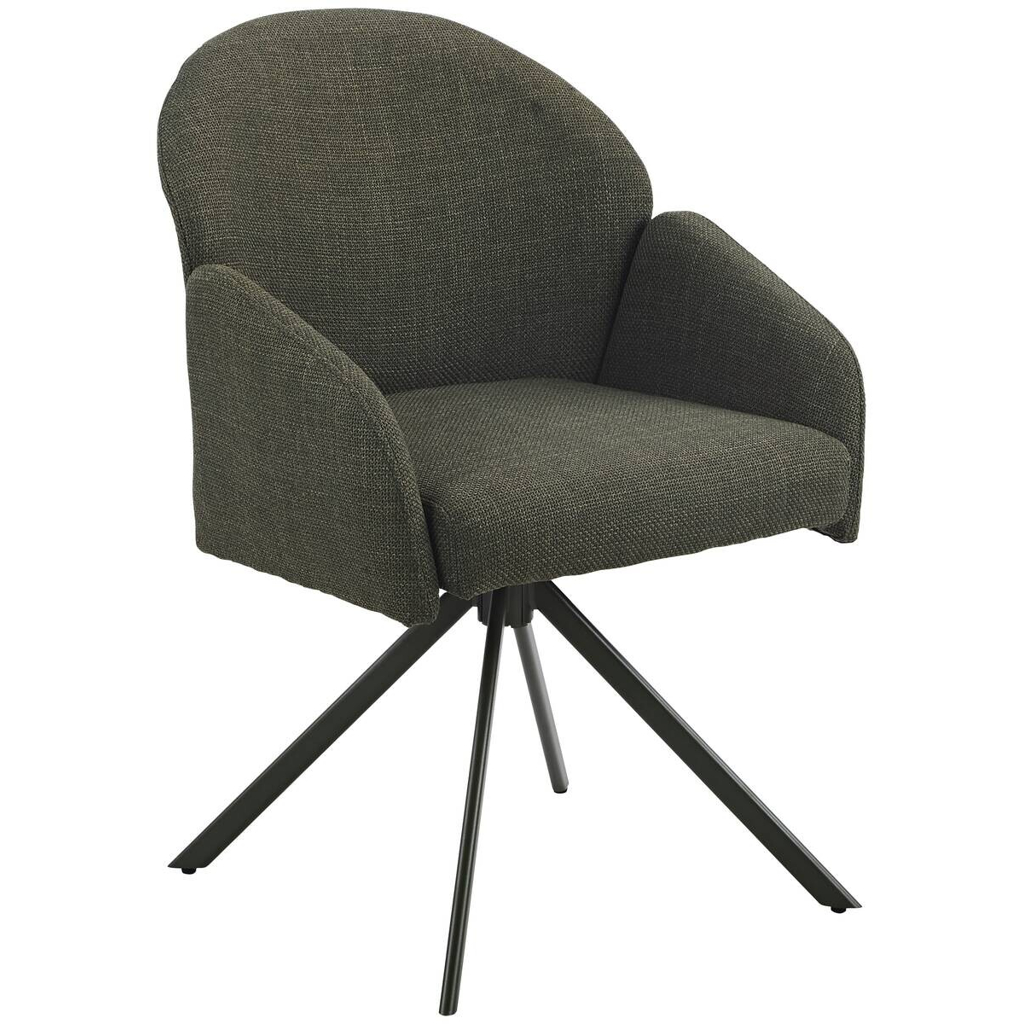 POCO Drehstuhl Holly grün Microfaser Webstoff B/H/T: ca. 57x84x61 cm