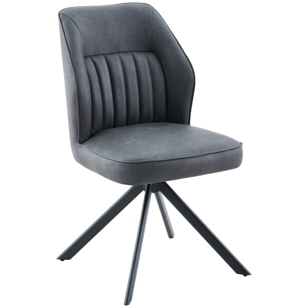 POCO Stuhl Prizzi anthrazit Kunstleder B/H/T: ca. 51x92x64 cm
