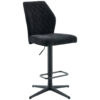 POCO Barhocker Babsi schwarz Microfaser B/H/T: ca. 44x99x57 cm