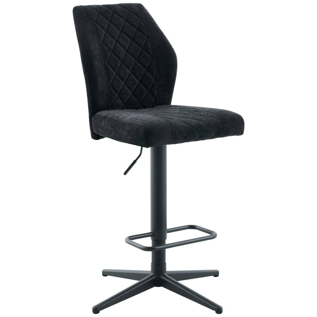 POCO Barhocker Babsi schwarz Microfaser B/H/T: ca. 44x99x57 cm