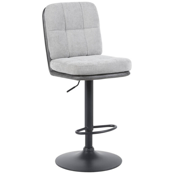 POCO Barhocker Vila grau anthrazit Microfaser Webstoff B/H/T: ca. 43x99x59 cm