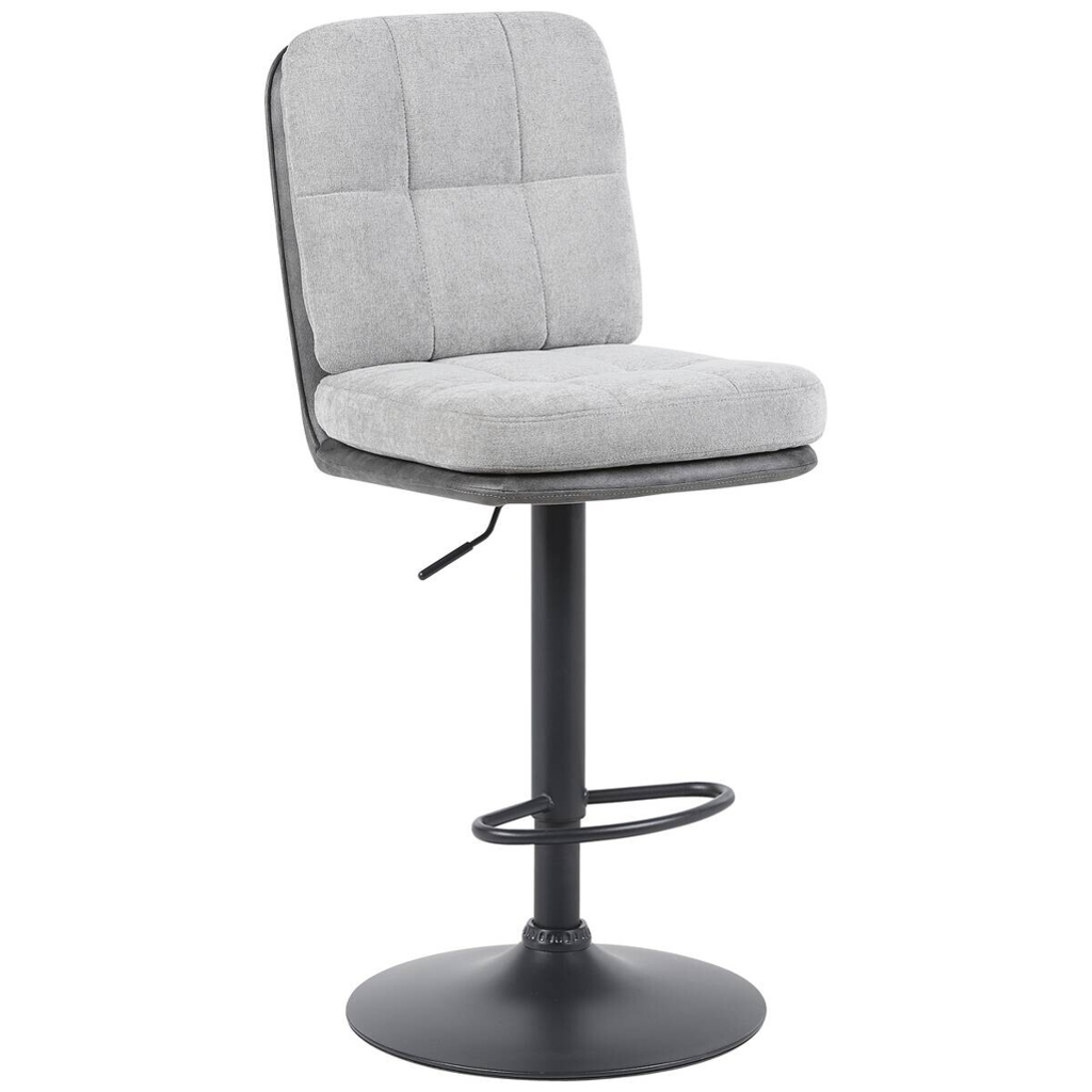 POCO Barhocker Vila grau anthrazit Microfaser Webstoff B/H/T: ca. 43x99x59 cm