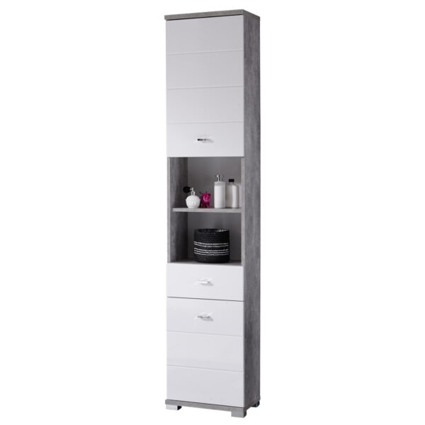 4038889043159 Badhochschrank Pool
Beton Optik weiß Hochglanz B/H/T: ca. 38x190x30 cm