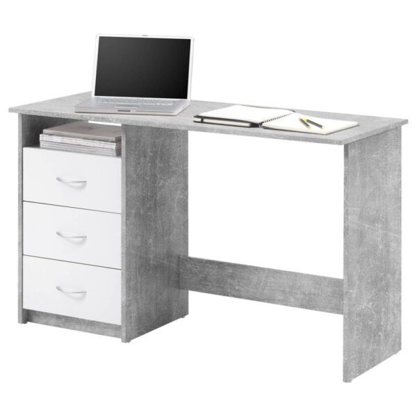 POCO Schreibtisch Adria Beton Optik weiß B/H/T: ca. 123x77x50 cm POCO Schreibtisch Adria Beton Optik weiß B/H/T: ca. 123x77x50 cm
