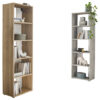 POCO Regal Small Back Eiche Sonoma Nachbildung weiß B/H/T: ca. 50x165x30 cm