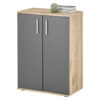 POCO Kommode BC 1040 Eiche Viking Nachbildung dunkelgrau B/H/T: ca. 60x84x35 cm