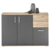 POCO Kommode BC 1040 Eiche Viking Nachbildung dunkelgrau B/H/T: ca. 120x84x35 cm POCO Kommode BC 1040 Eiche Viking Nachbildung dunkelgrau B/H/T: ca. 120x84x35 cm