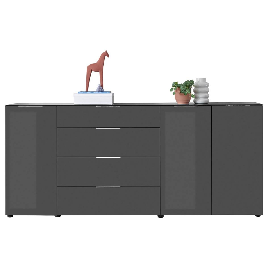 POCO Kommode Santorin anthrazit B/H/T: ca. 226x99x40 cm