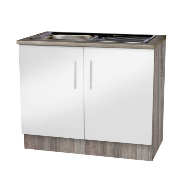 Spülenschrank
weiß Hochglanz B/H/T: ca. 100x82x57 cm