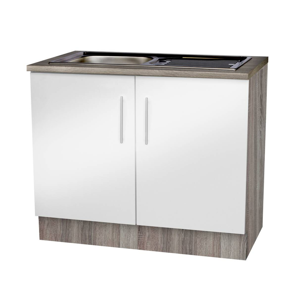 Spülenschrank
weiß Hochglanz B/H/T: ca. 100x82x57 cm