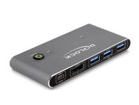 Delock 18646 – 2 – Port KVM Switch DisplayPort – KVM – Umschalter – 2 – Port