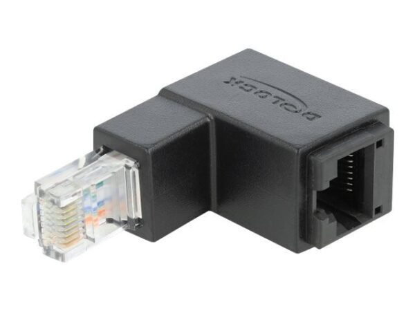 4043619864232-1 Delock Netzwerkadapter – RJ – 45 (M) nach unten abgewinkelt zu RJ – 45 (W)