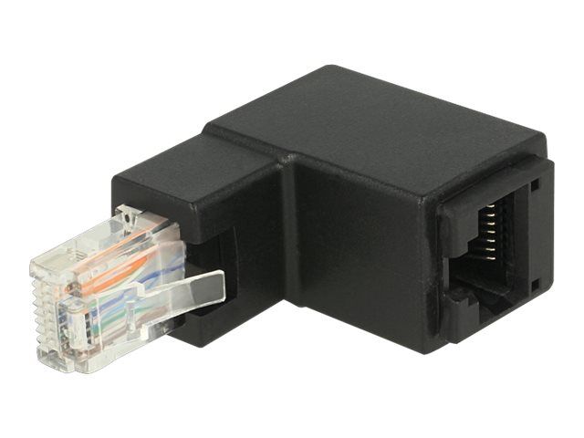 Delock Netzwerkadapter – RJ – 45 (M) gewinkelt bis RJ – 45 (W)
