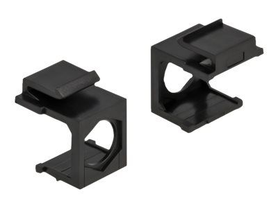 Delock Keystone cover – Gehäuse mit modularen Einsätzen – Schwarz (Packung mit 4)
